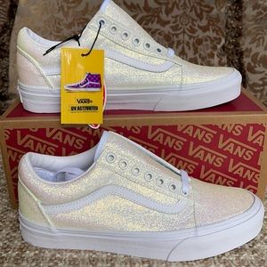 Vans Old Skool Uv Glitter Pink/True White WMNS